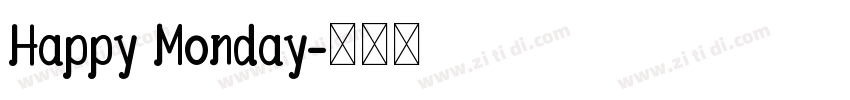 Happy Monday字体转换